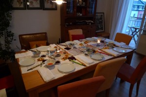 P1010824 Eingedeckt für leckeres chinesisches Essen bei Petra