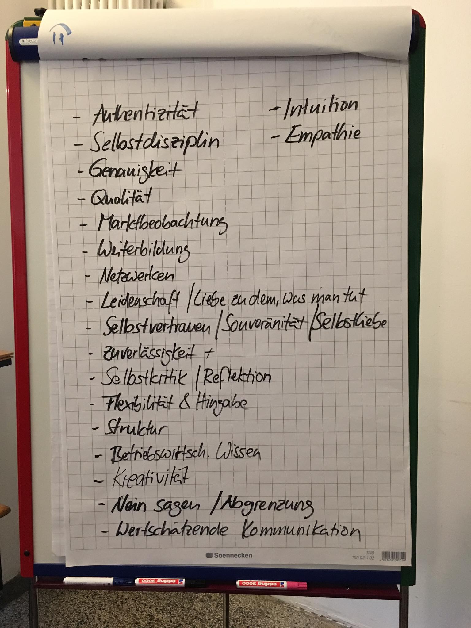 Eigenschaften einer Unternehmerin