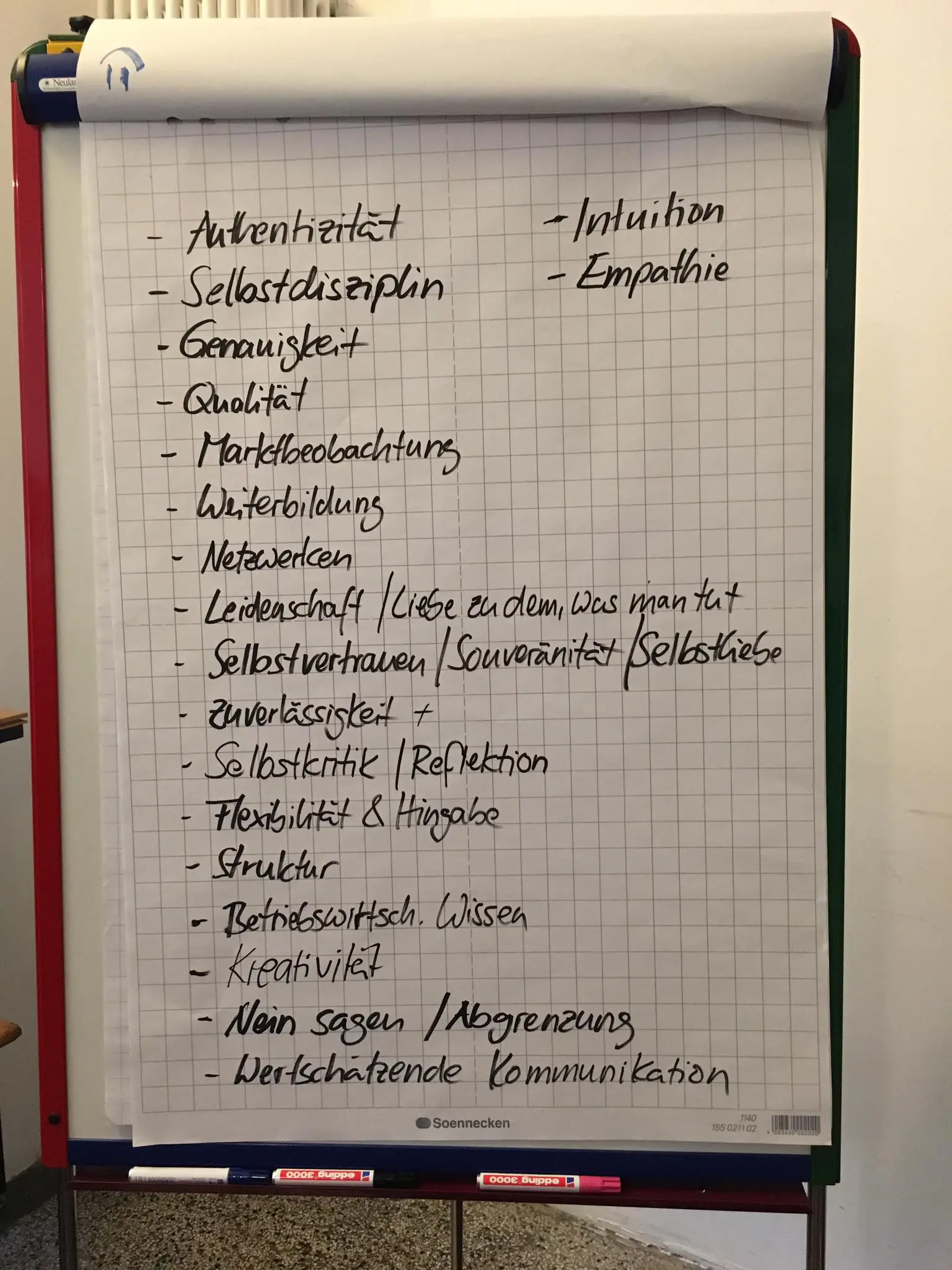 Eigenschaften einer Unternehmerin