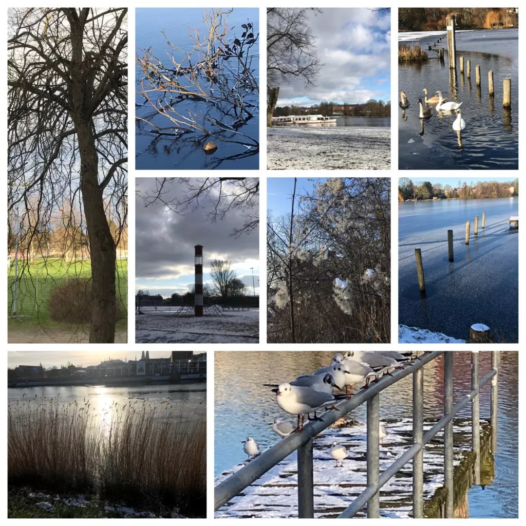 Winterfoto-Collage Lübeck Jan. 2021